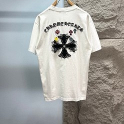 크* 아플리케 자수 반팔