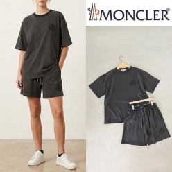 엠보 로고 피그먼트 오버핏 하프 셋업 ☆여성용☆