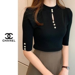 샤* 진주 포인트 니트