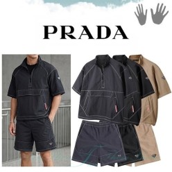 프** 오버핏 스티치 아노락 세트