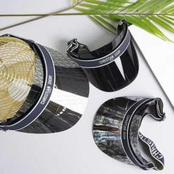 디* 러버밴드 이니셜로고 선캡 3색상