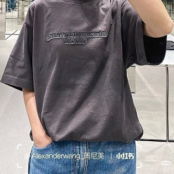 알*** 왕 자수로고 패치 티셔츠