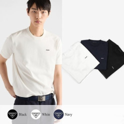 프** 레터링 로고 반팔 니트