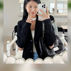 메* 마르지엘라 글램 슬램 체인 숄더백 (블랙)