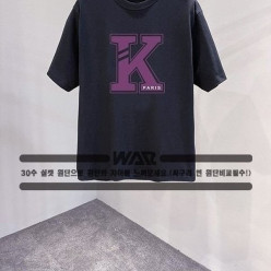겐* K 패턴 로고 티셔츠