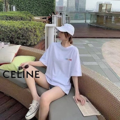 셀** 비비드 백 로고 티셔츠