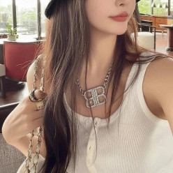 루* 자수 모노그램 자가드 워싱 버킷햇 ✔수입