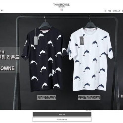 톰* 돌핀즈 프린팅 라운드 반팔
