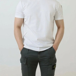 프** 사선 지퍼 포인트 라운드 티셔츠