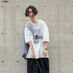 메* 마르지엘라 모자이크 넘버 반팔 티셔츠