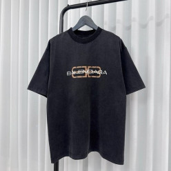 발**** BB 아이콘 스탠실 반팔 티셔츠