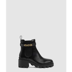 로고 미드힐 부츠 ‎734909