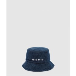 데님 로고 버킷햇 5HC196