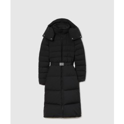 벨트 퍼퍼 코트