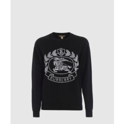 자수 로고 니트