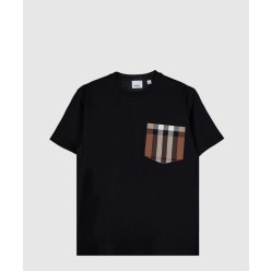 체크 반팔 티셔츠