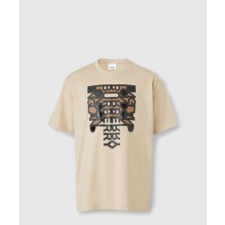 로고 코튼 티셔츠