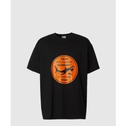 로고 코튼 티셔츠