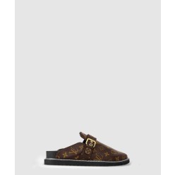 LV 코지 플랫 컴포트 클로그 뮬 슬리퍼 1AAW6O