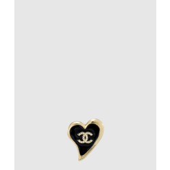 CC로고 하트 핀 라인스톤 브로치 AB8041