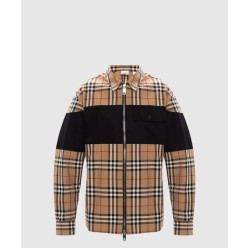 체크 쇼트 코트