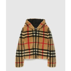 체크 플리스 재킷