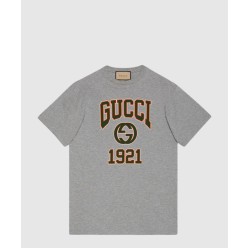 프린트 면 티셔츠