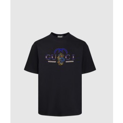 프린트 면 티셔츠