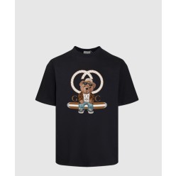 프린트 면 티셔츠