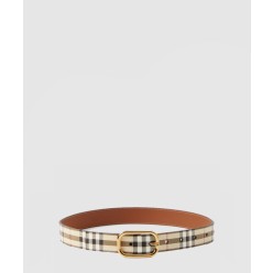 체크 레더 벨트 80660591