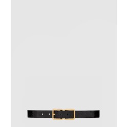 크로커다일 엠보스드 가죽 소재의 더블 버클 벨트  6698651