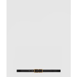 스무스 가죽 소재의 더블 버클 슬림 벨트  732557