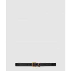 부드러운 가죽 소재의 스퀘어 버클 모노그램 벨트 634437