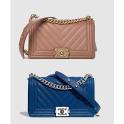 쉐브론 보이백 캐비어 미듐 인기색상 A67086