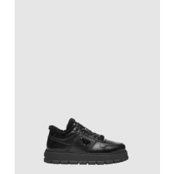 시어링 디테일 레더 스니커즈 1E947M