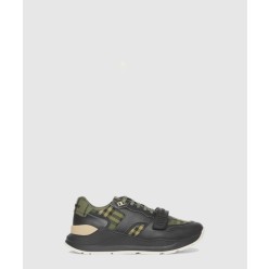 빈티지 체크 스웨이드 레더 스니커즈 80432021