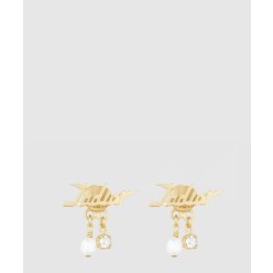 자디올 펄 크리스탈 댕글 귀걸이 E1580