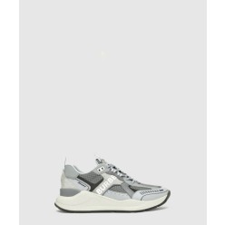 로고 프린트 레더 스웨이드 메시 스니커즈 80613541