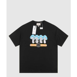 프린트 면 티셔츠