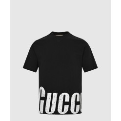 프린트 면 티셔츠