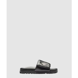 소프트 패디드 나파 가죽 슬라이더 샌들 1XX648