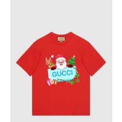 프린트 면 티셔츠