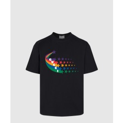 프린트 면 티셔츠