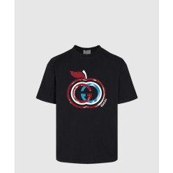 프린트 면 티셔츠