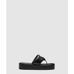 소프트 패딩 나파 통 웨지 샌들 1YZ043