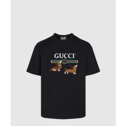 프린트 면 티셔츠