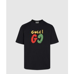 프린트 면 티셔츠