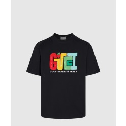 프린트 면 티셔츠