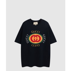 프린트 면 티셔츠