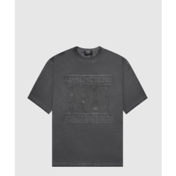 프린트 면 티셔츠